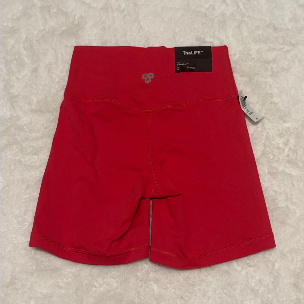 TNA Life Hypno Pink 7” High Rise Shorts
